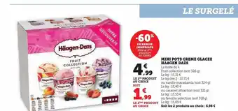 U Express Mini pots creme glacee haagen dazs offre