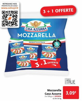 Colruyt Mozzarella casa azzurra offre
