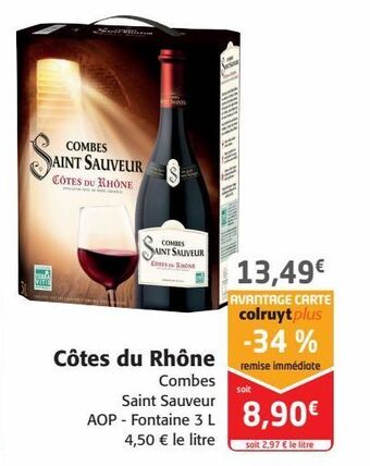 Colruyt Cotes du rhône offre