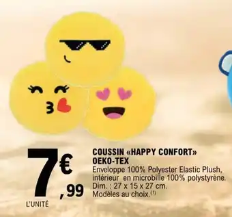 E.Leclerc COUSSIN «HAPPY CONFORT>> OEKO-TEX offre