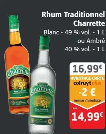Rhum traditionnel charrette