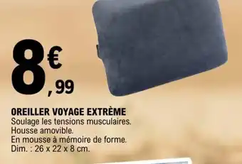 E.Leclerc OREILLER VOYAGE EXTRÈME offre