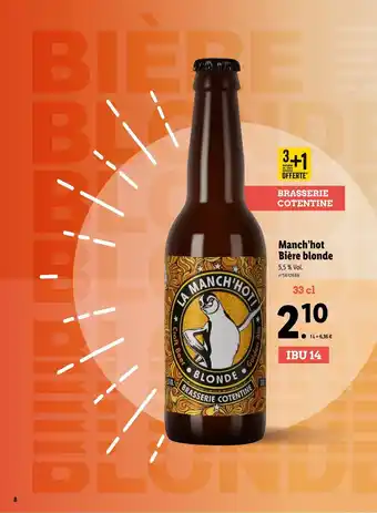 Lidl Manch'hot Bière blonde offre