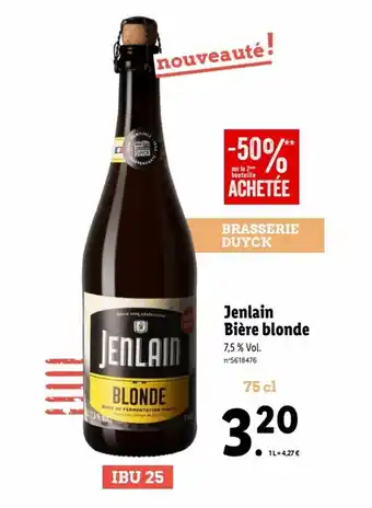 Lidl Jenlain Bière blonde offre