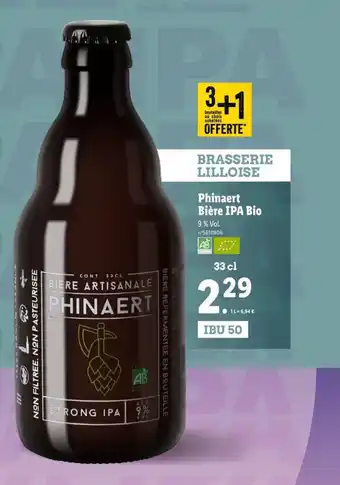 Lidl Phinaert Bière IPA Bio offre