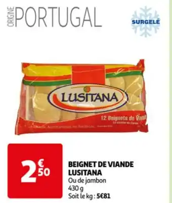 Auchan BEIGNET DE VIANDE LUSITANA offre