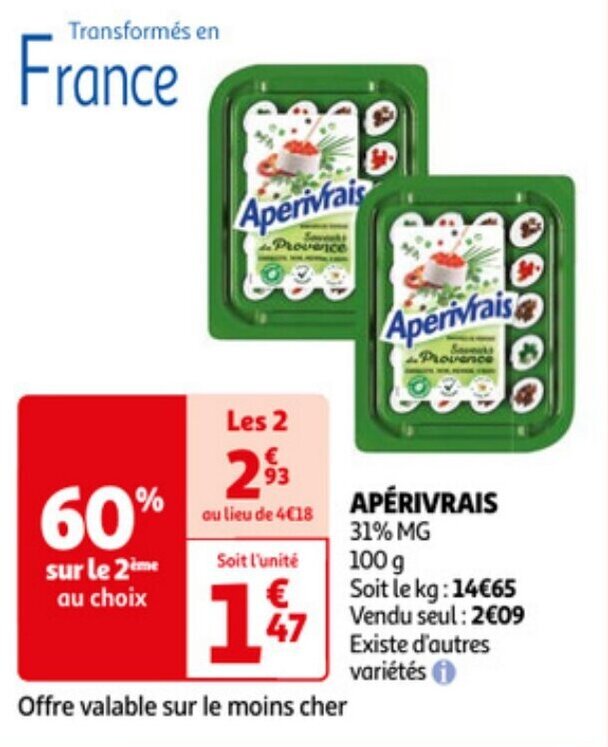 Auchan APÉRIVRAIS offre