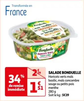 Auchan SALADE BONDUELLE offre