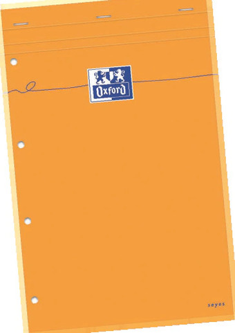 BLOC DE COURS, 160 PAGES PERFORÉES