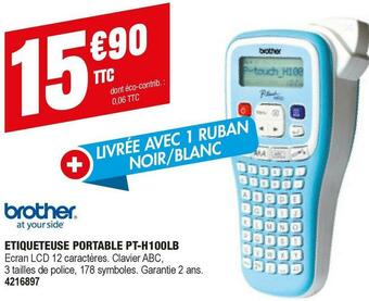 Plein ciel ETIQUETEUSE PORTABLE PT-H100LB offre