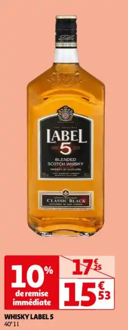 Auchan WHISKY LABEL 5 offre