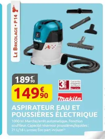 Eau et poussières électrique