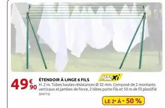 Rural Master Étendoir a linge 6 fils offre