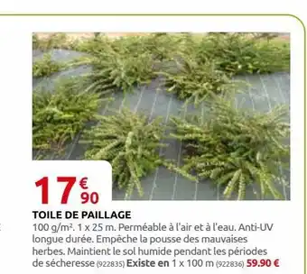 Rural Master Toile de paillage offre
