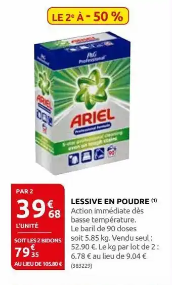 Rural Master Lessive en poudre offre