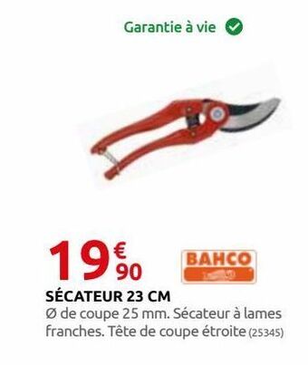 Rural Master Sécateur 23 cm offre