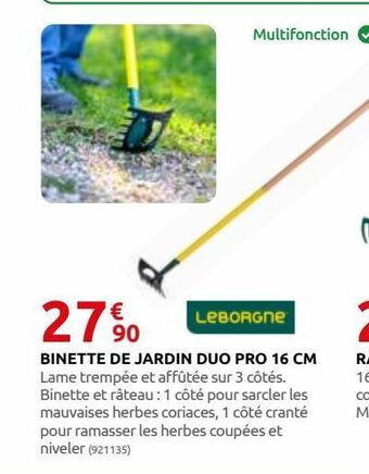 Rural Master Binette de jardin duo pro 16 cm offre