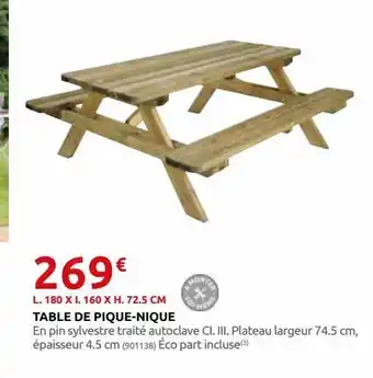 Rural Master Table de pique-nique offre