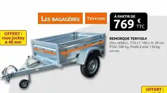 Rural Master Remorque tem 150.4 offre