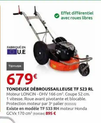 Tondeuse debroussailleuse tf 523 rl
