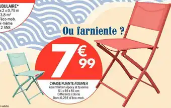 Chaise pliante noumea