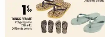 La Foir'Fouille Tongs femme offre
