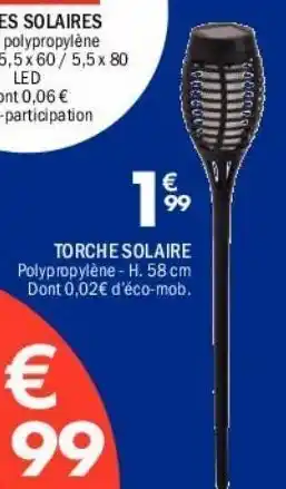 La Foir'Fouille Torche solaire offre