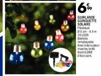 La Foir'Fouille Guirlande guinguette solaire offre