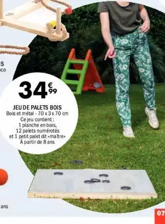 La Foir'Fouille Jeu de palets bois offre