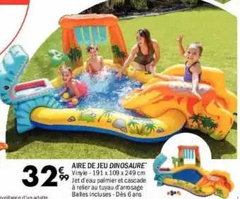 Aire de jeu dinosaure