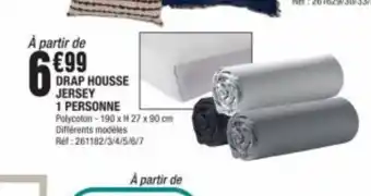 La Foir'Fouille Drap housse jersey 1 personne offre