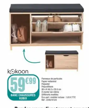La Foir'Fouille Banc chaussures kubix offre