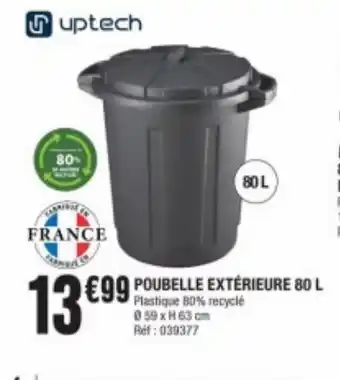 La Foir'Fouille Poubelle exterieure 80l offre