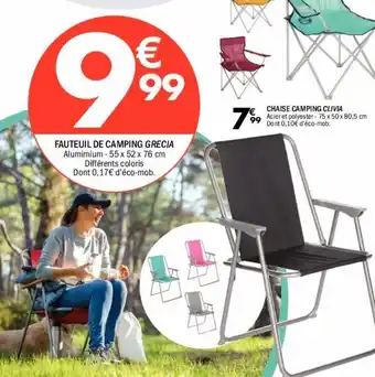 La Foir'Fouille Fauteuil de camping grecia offre