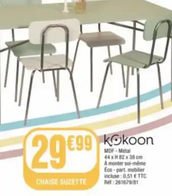 La Foir'Fouille Chaise suzette offre