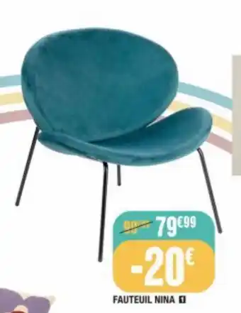 La Foir'Fouille Fauteuil nina offre