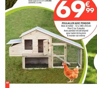 La Foir'Fouille Poulailler avec pondoir offre