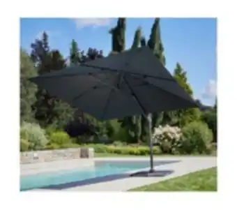 Sunking xl - parasol déporté 4x3m - gris anthracite