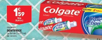 ALDI COLGATE DENTIFRICE offre