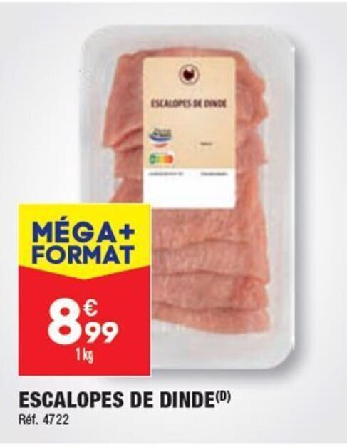 ALDI ESCALOPES DE DINDE(0) offre