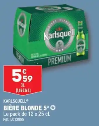 ALDI BIÈRE BLONDE 5° ✪ offre