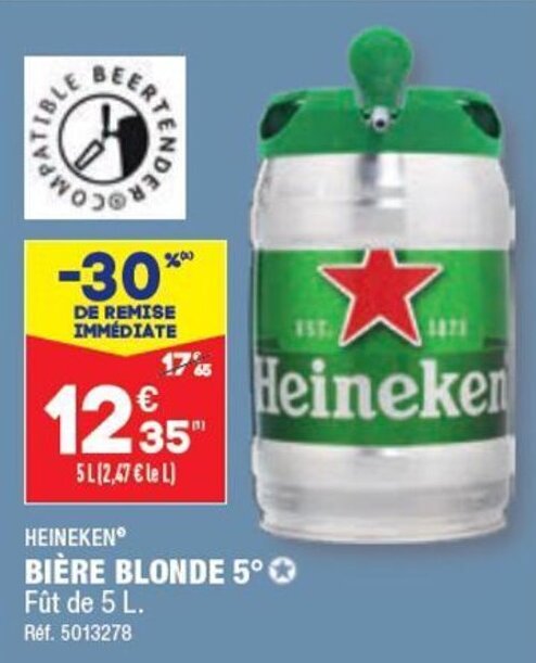 ALDI BIÈRE BLONDE 5° offre