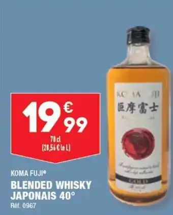 ALDI BLENDED WHISKY JAPONAIS 40° offre