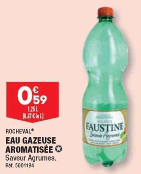 ALDI EAU GAZEUSE AROMATISÉE offre