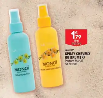 ALDI SPRAY CHEVEUX OU BRUME offre