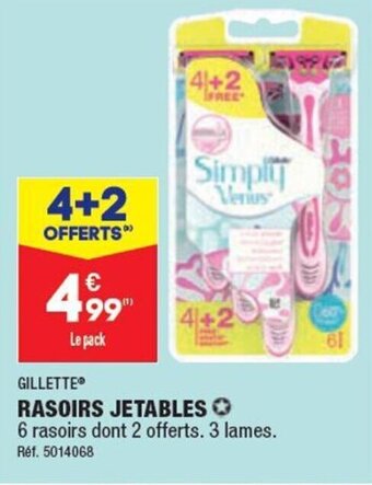 ALDI RASOIRS JETABLES offre