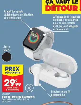 ALDI COFFRET MONTRE-ÉCOUTEURS offre