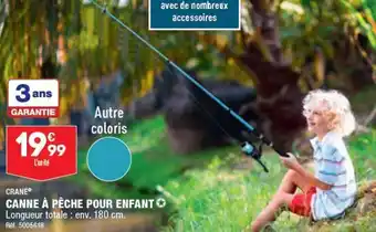 ALDI CANNE À PÊCHE POUR ENFANT offre