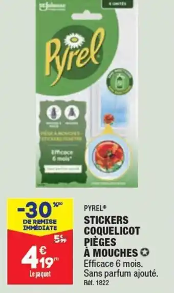 ALDI STICKERS COQUELICOT offre