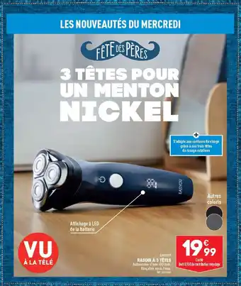 ALDI RASOIR À 3 TÊTES offre